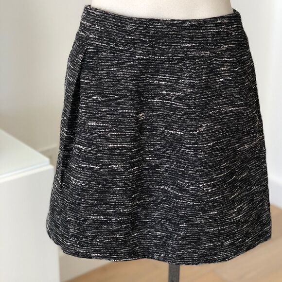Loft Textured Lined A-line Skirt - Picture 1 of 8